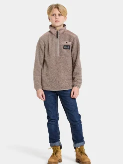 Didriksons Exa Fleecetrøje, Ash Brown