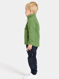 Didriksons Muskot  Vindtæt Vindtæt Fleecetrøje, Algae Green