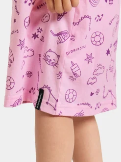 Didriksons Smultron Kjole, Doodle Orchid Pink