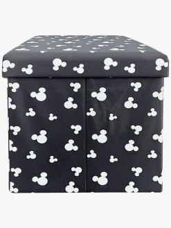 Disney Mickey Mouse Puf med Opbevaring, Grå
