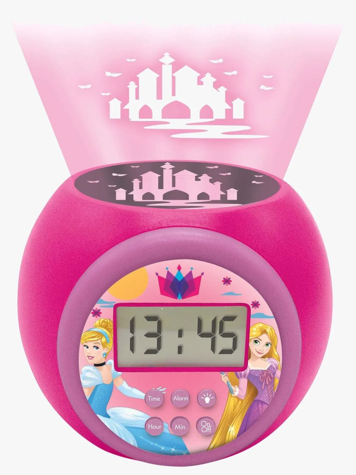 Disney Princess Projector Vækkeur, Lyserød