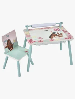Disney Vaiana Skrivebord med Stol, Blå