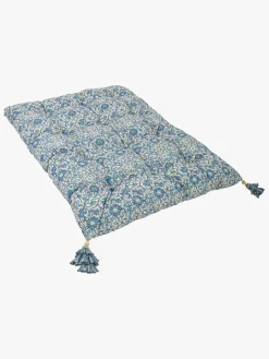 DockATot Futon Royal Madras, Pink & Rose, Blue