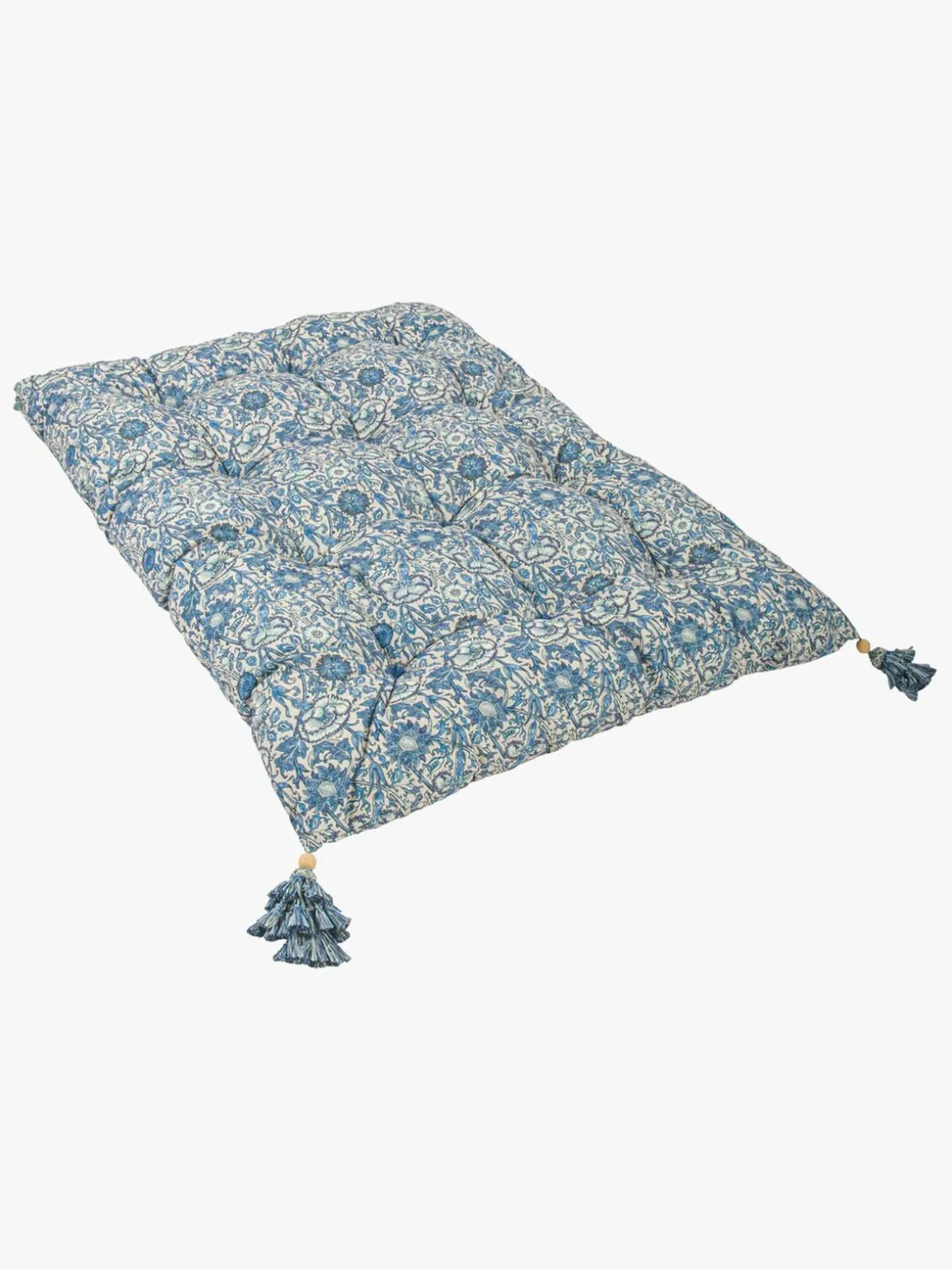 DockATot Futon Royal Madras, Pink & Rose, Blue