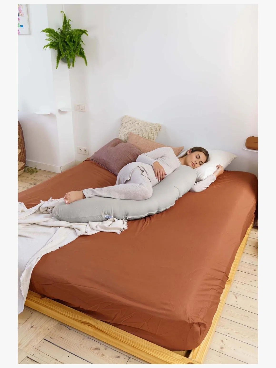 Doomoo Amme- & Graviditetspude Buddy Quilt, Sandfarvet