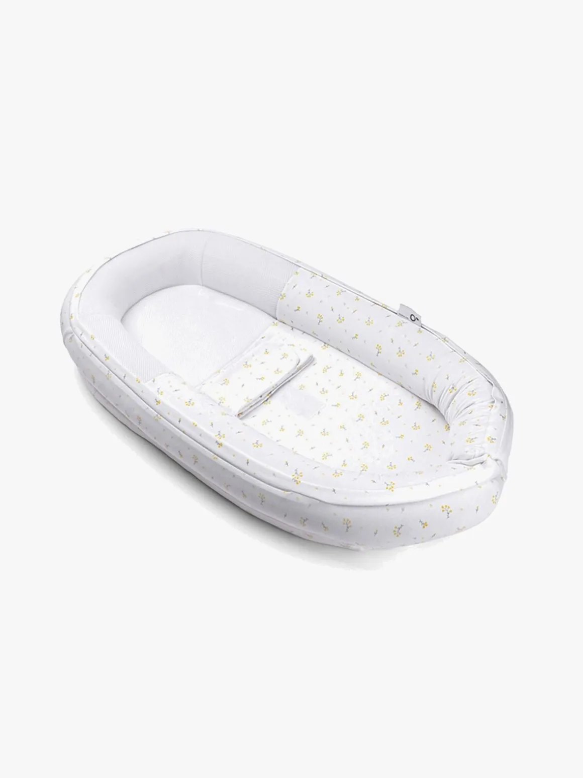Doomoo Cocoon Babynest Blomster, Gul