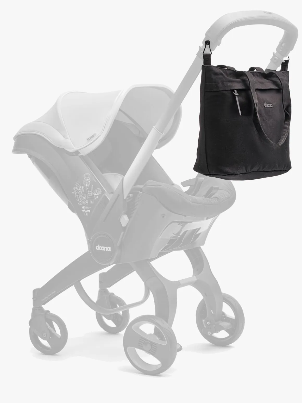 Doona Tote Bag Pusletaske, Sort