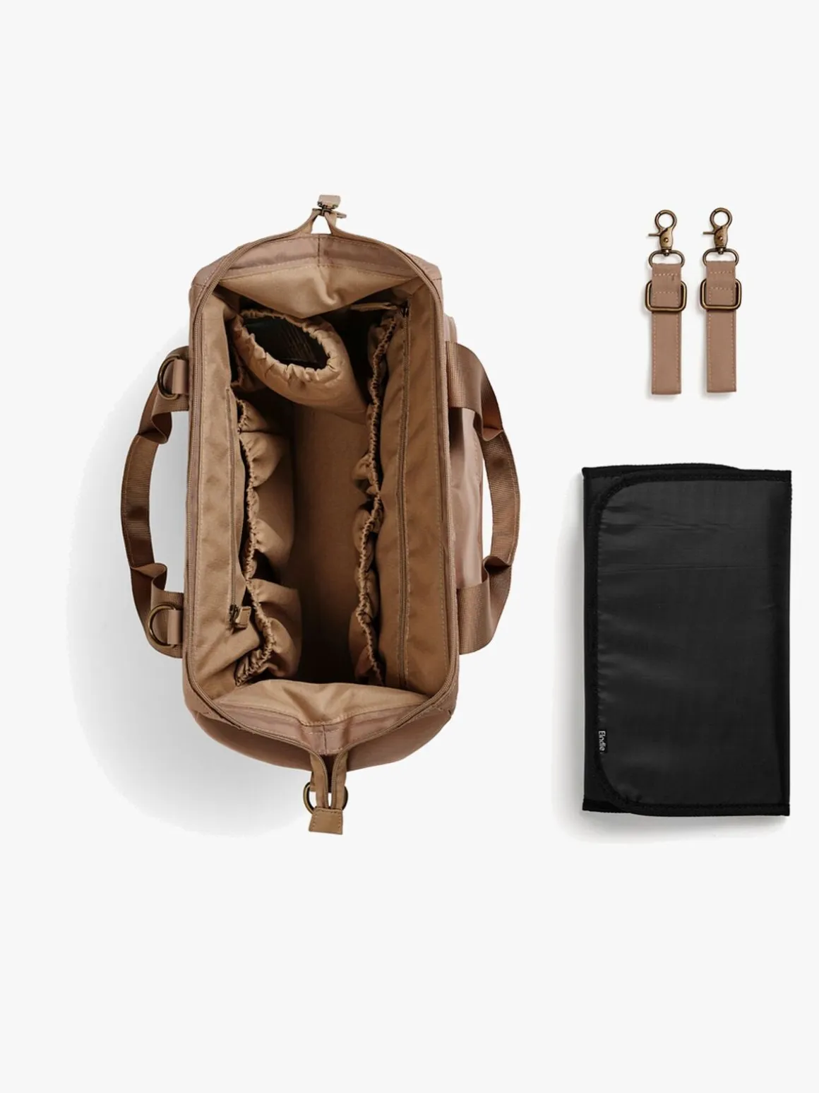 Elodie Wide Frame Pusletaske, Pure Khaki