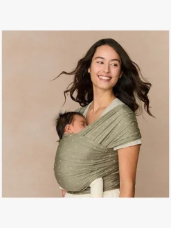 Ergobaby Aura Wrap Knit Strækvikle, Olive Diamonds