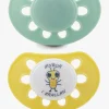 Esska Classic Myre Silikone Sut 2-pak 4-36 m, Green/Yellow