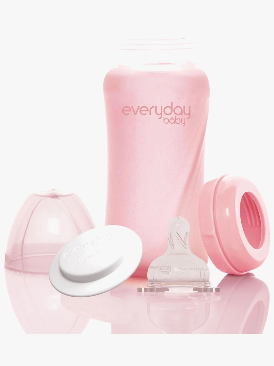 Everyday Baby Sutteflaske Glas 240 ml, Lyserød