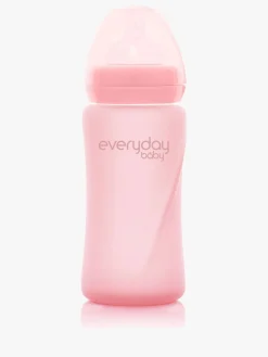 Everyday Baby Sutteflaske Glas 240 ml, Lyserød