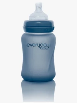 Everyday Baby Varmeindikator Sutteflaske Glas 150 ml Blåbær