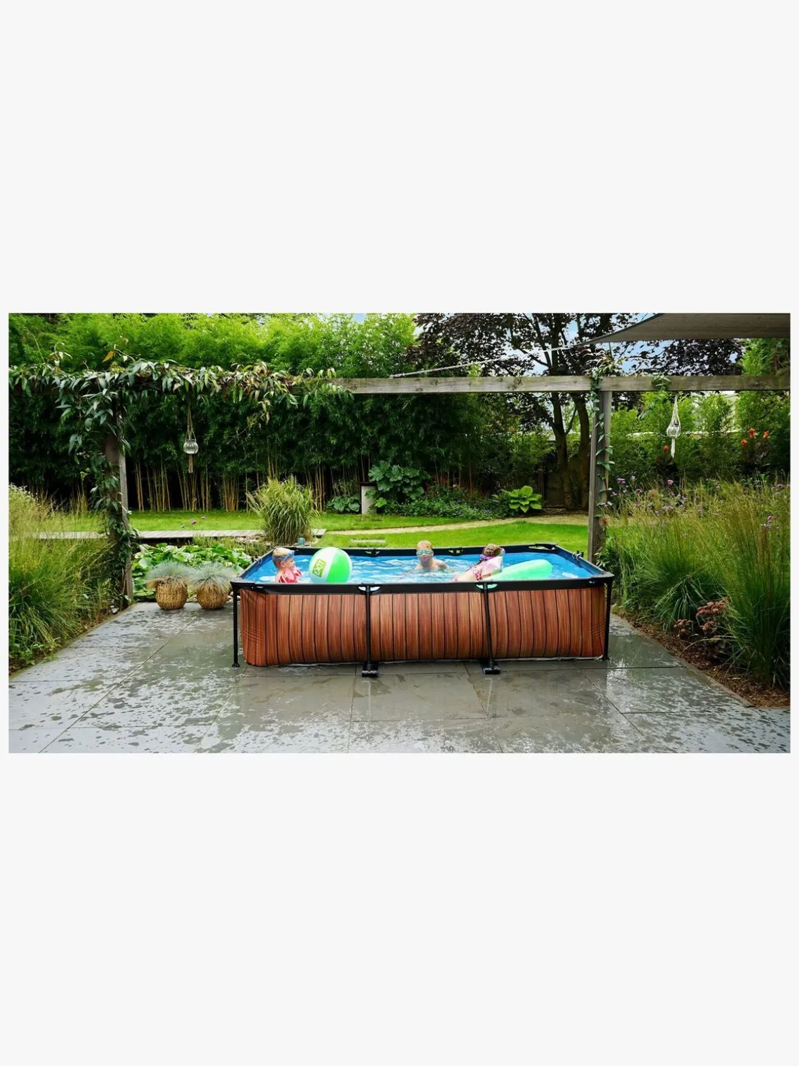 EXIT Pool 300x200x65 cm Træ