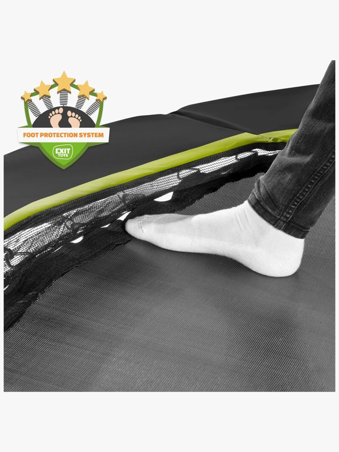 EXIT Silhouette InGround Trampolin med Sikkerhedsnet 427 cm