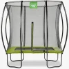 EXIT Silhouette Trampolin inkl. Sikkerhedsnet 153x214 cm, Grøn