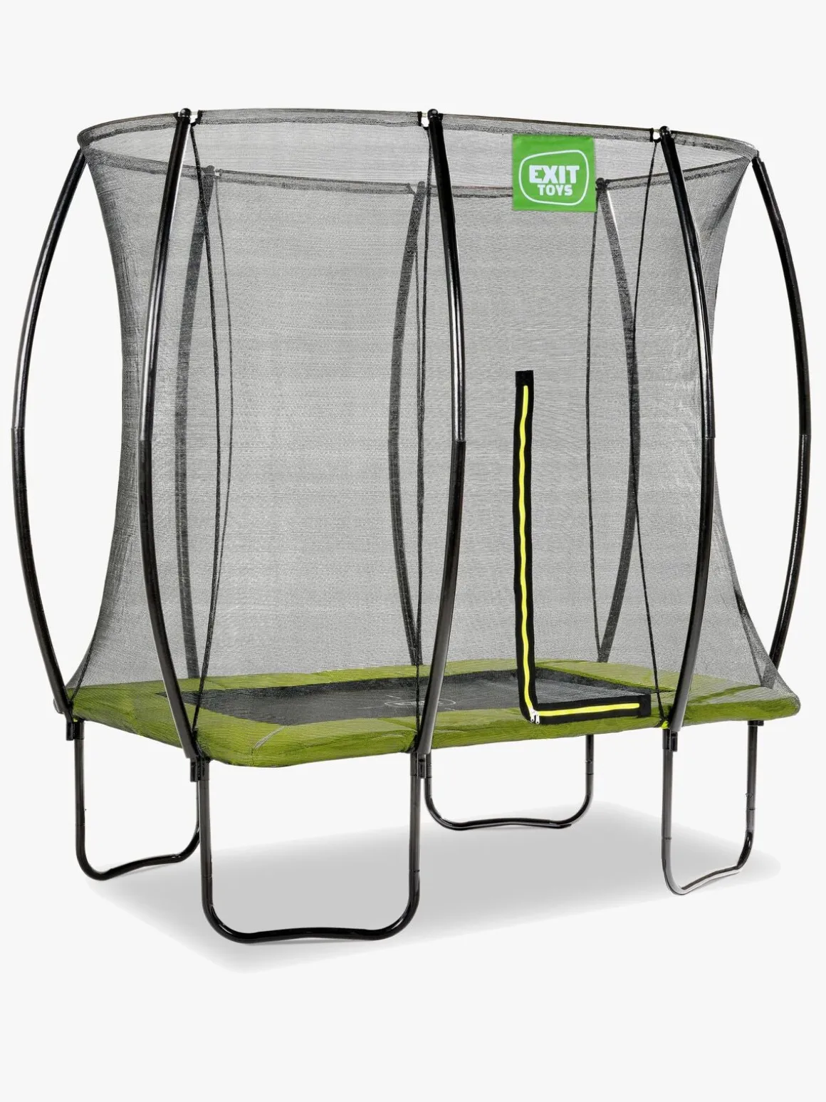 EXIT Silhouette Trampolin inkl. Sikkerhedsnet 153x214 cm, Grøn