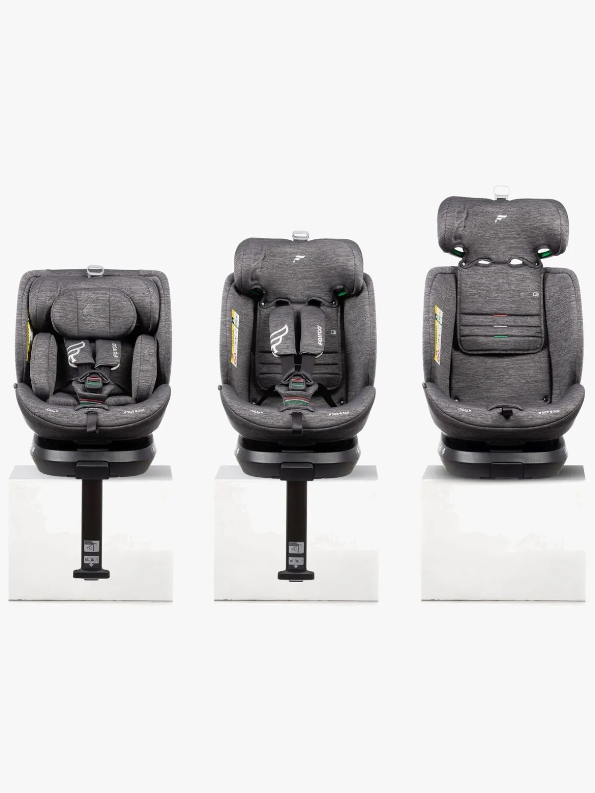 Fairgo Adore i-Size Autostol, Stone Grey