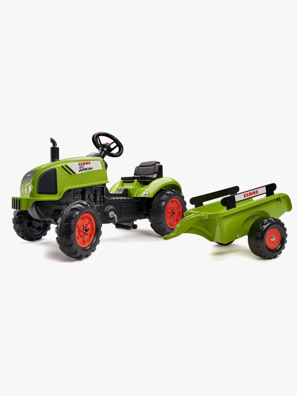 Falk Pedaltraktor med Trailer, Grøn