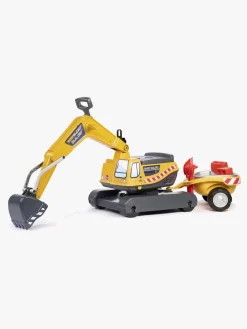 Falk Ride-on-gravemaskine Super Builder inkl. Anhænger, Gul