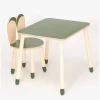 Family-SCL Kanin Bord & Stol Sæt, Khaki