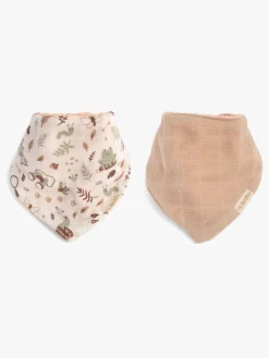 FILIBABBA Bandana Savlemække 2-pak, Little Wonders/Warm Grey