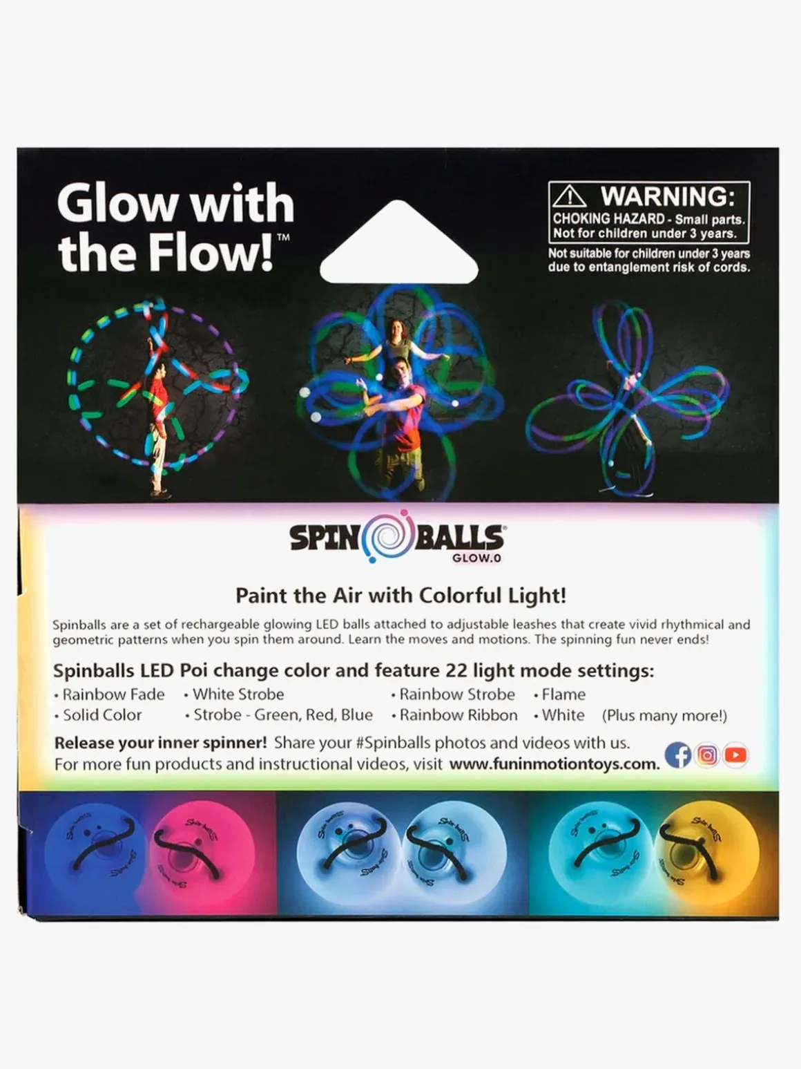 Fun In Motion Toys Spinballs Poi-bolde