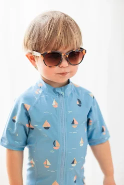 Geggamoja Fleksible Solbriller 2-6 År, Tortoise Brown