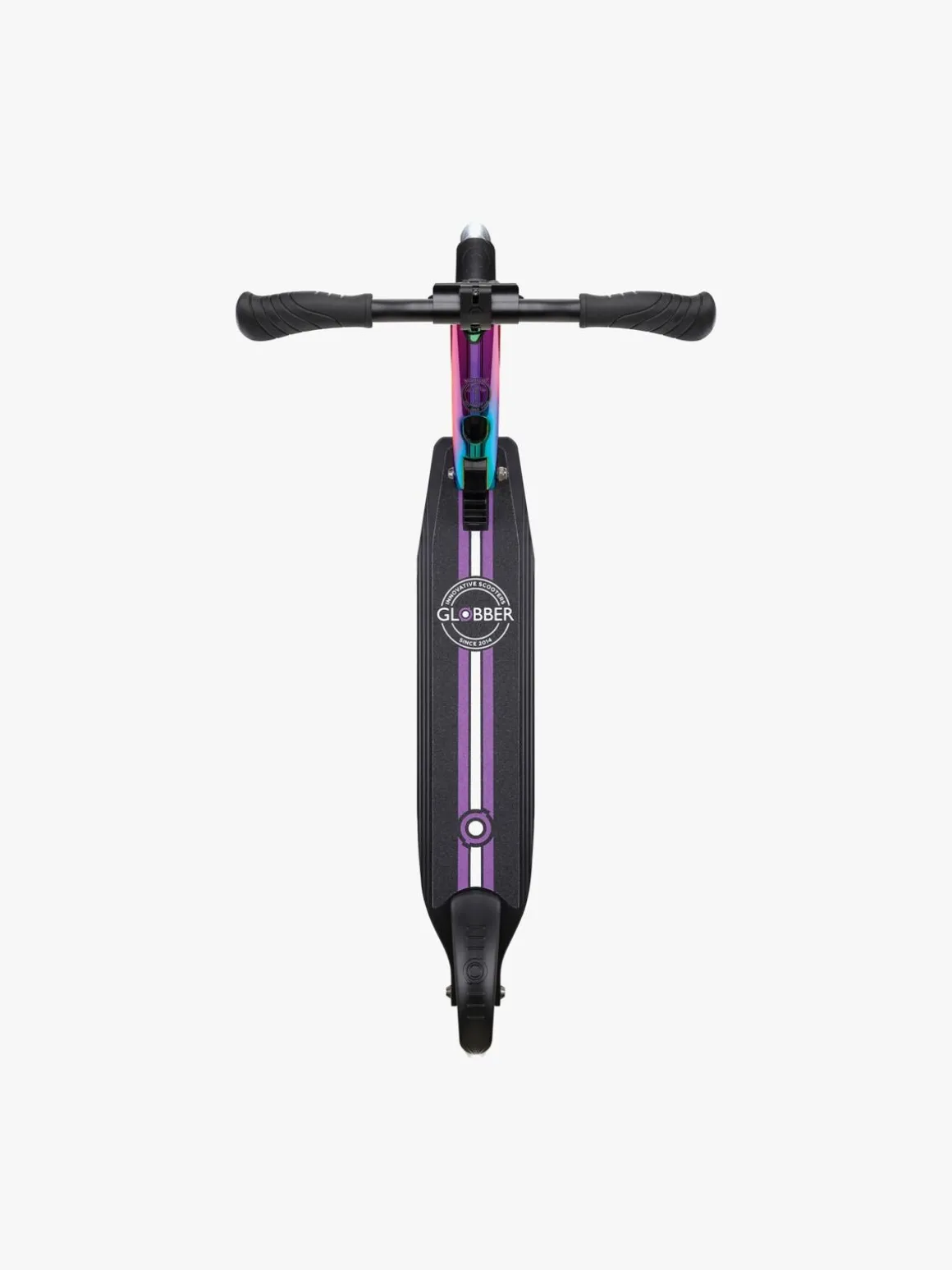 Globber Flow Element Lights Chrome Finish Løbehjul, Neo Chrome