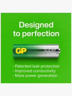 GP Super Alkaline G-TECH AAA/LR03 Batterier 4-Pak