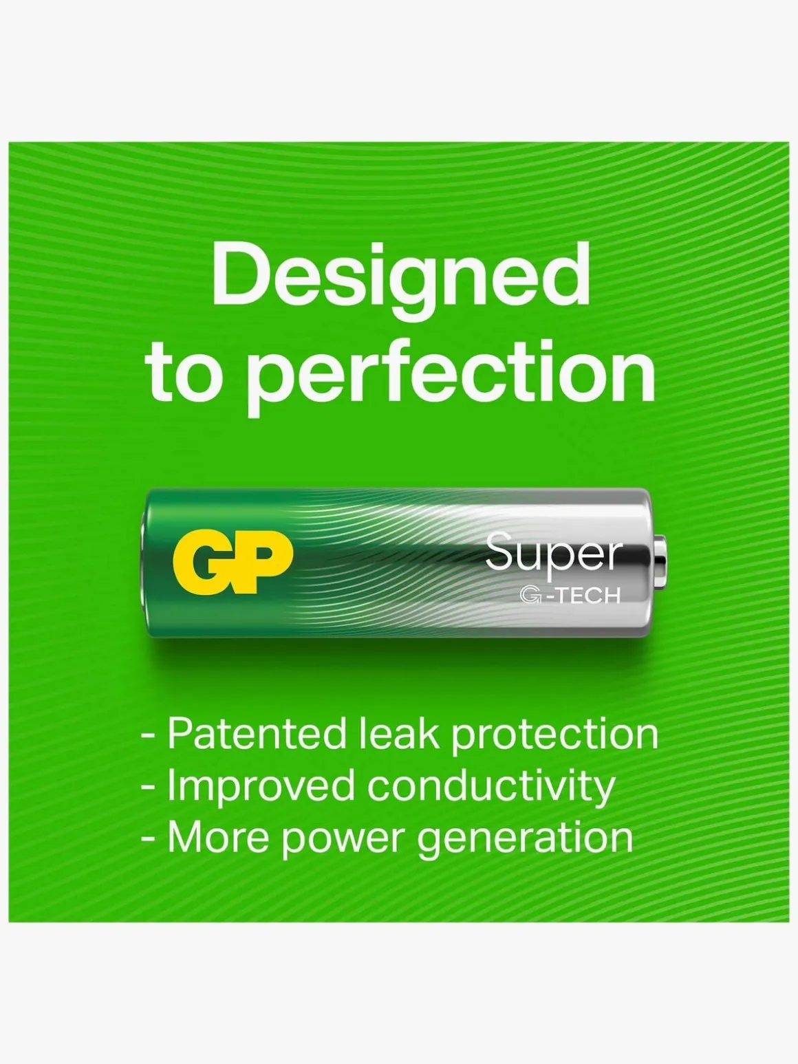 GP Super Alkaline G-TECH C/LR14 Batterier 2-Pak