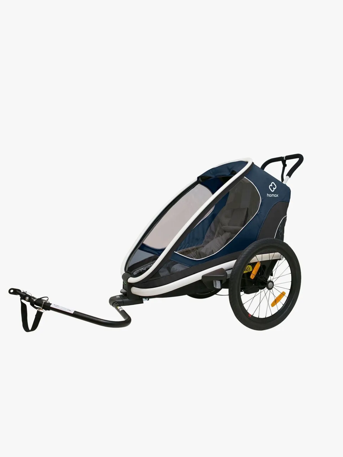 Hamax Outback One Reclining Cykelanhænger, Navy/White