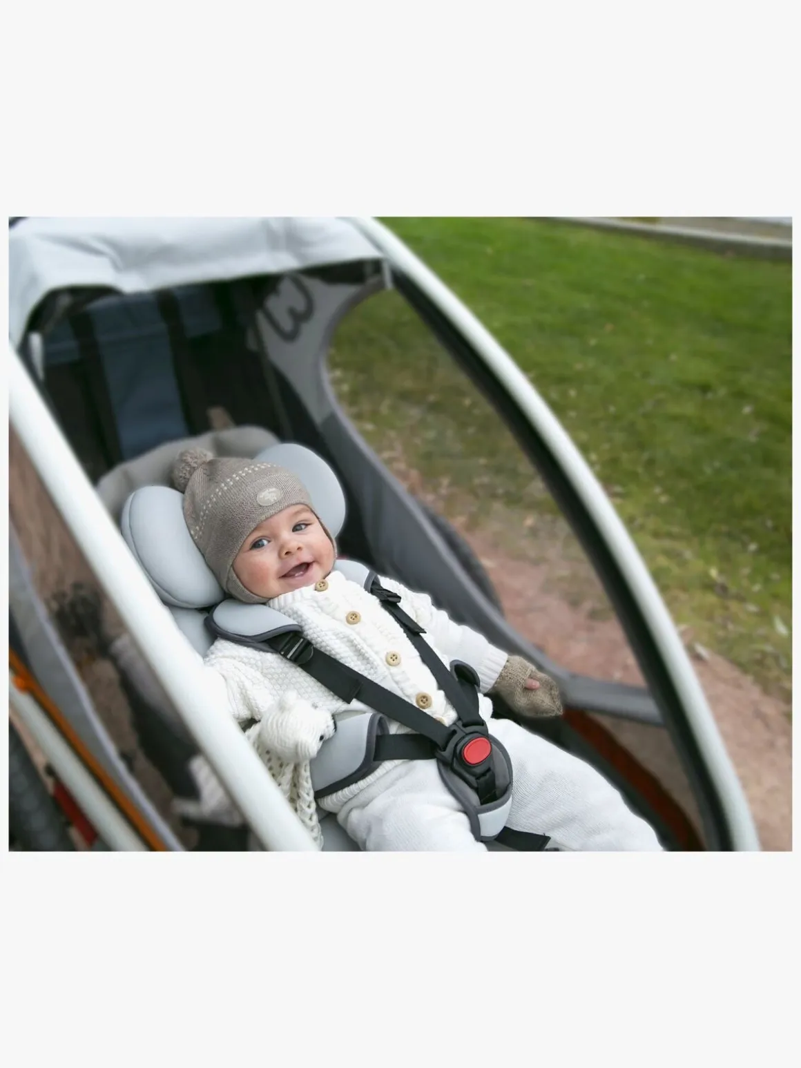 Hamax Outback One Reclining Cykelanhænger, Navy/White