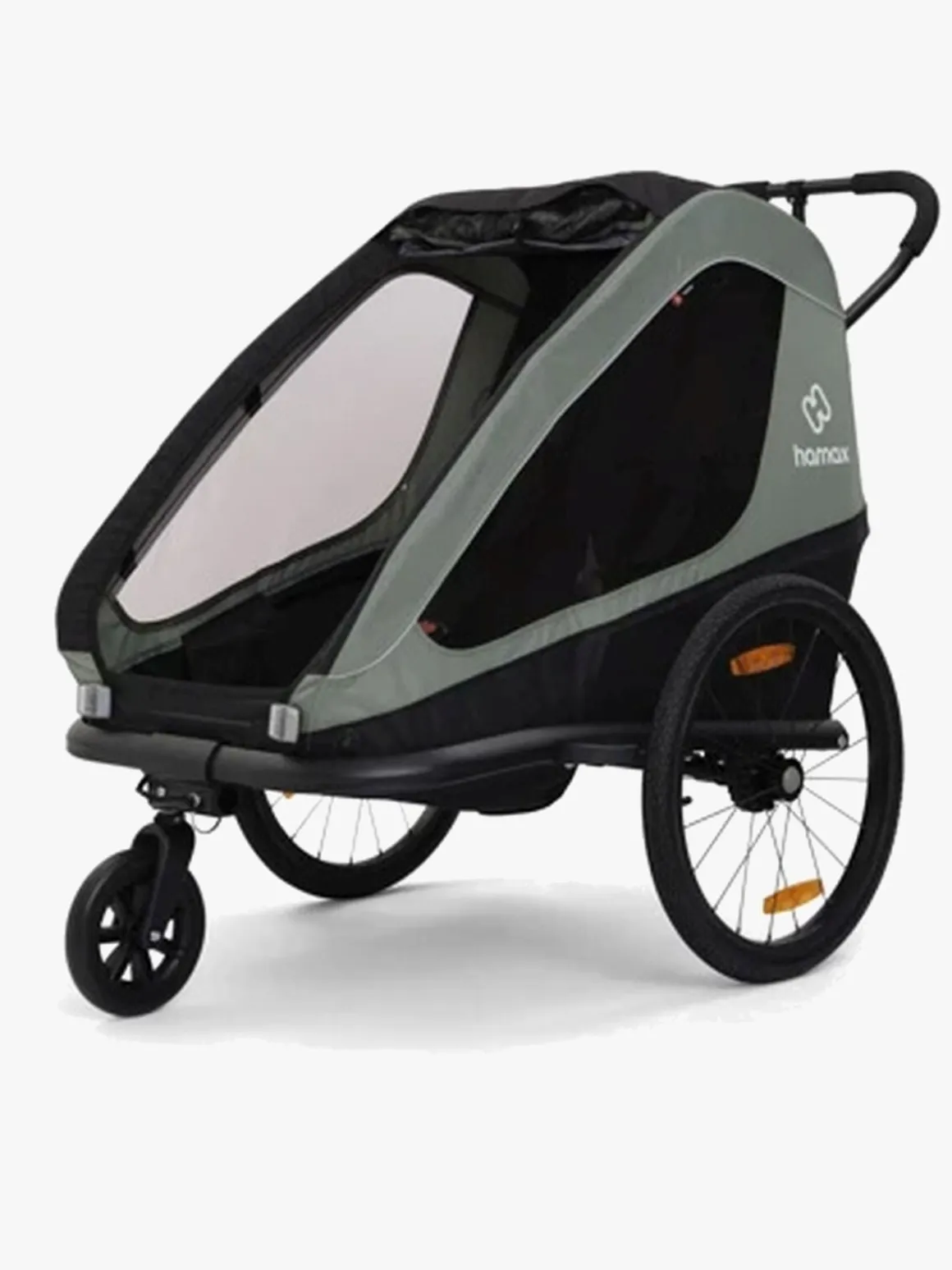 Hamax Traveller Cykelanhænger, Khaki Green/Black