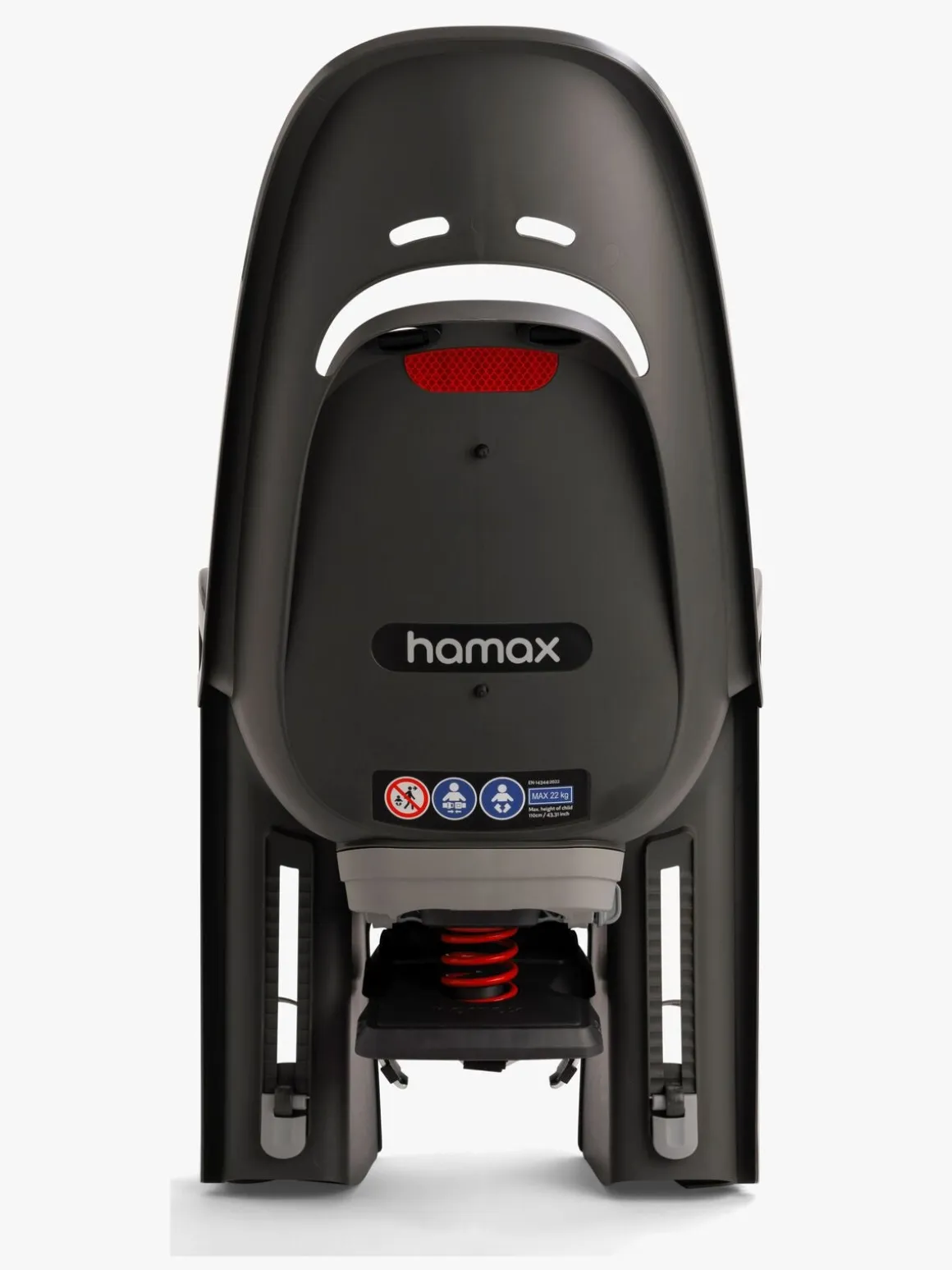 Hamax ZENITH Cykelstol med Adapter, Grey/Red