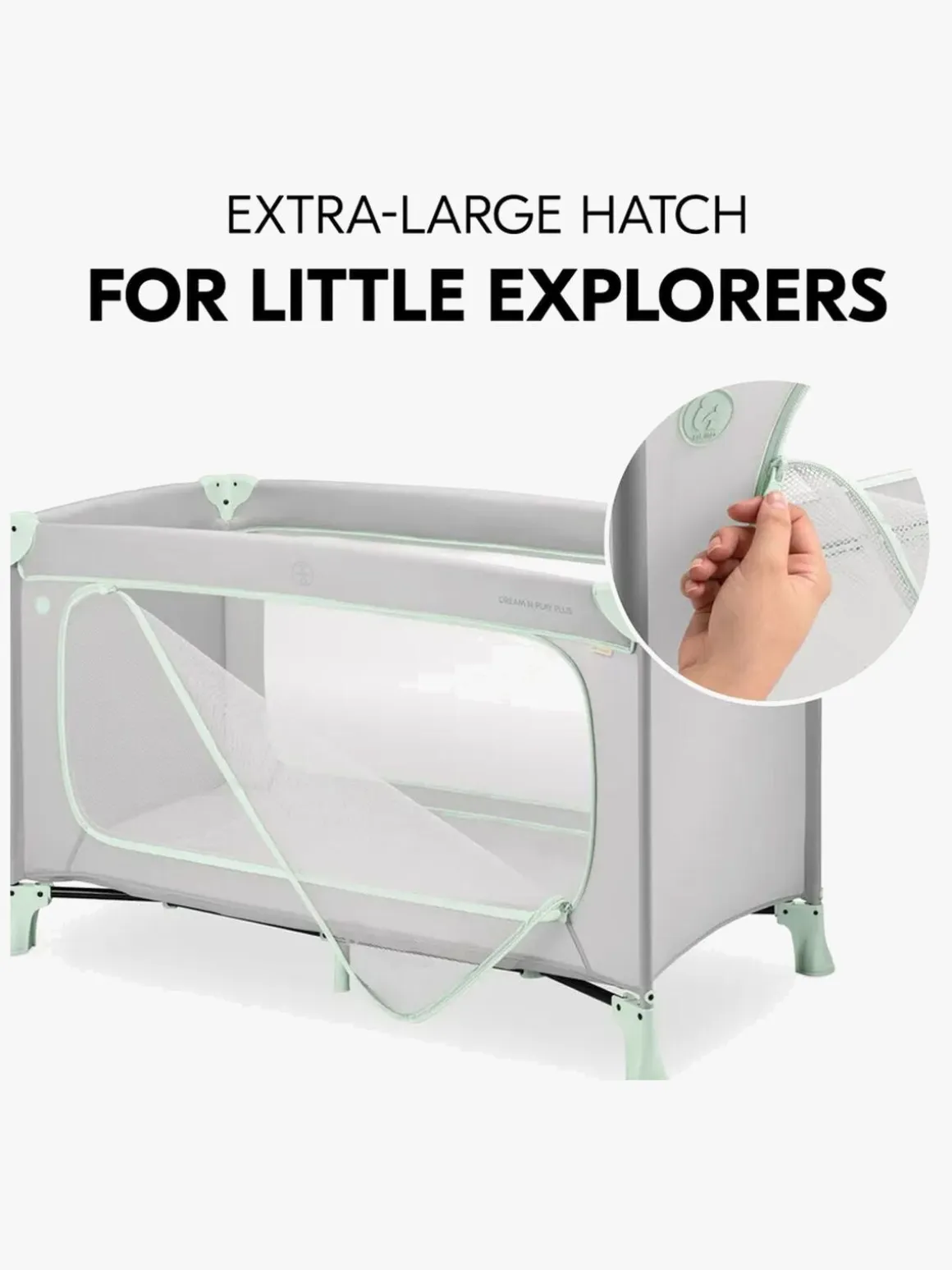 Hauck Dream N Play Plus Weekendseng, Dusty Mint