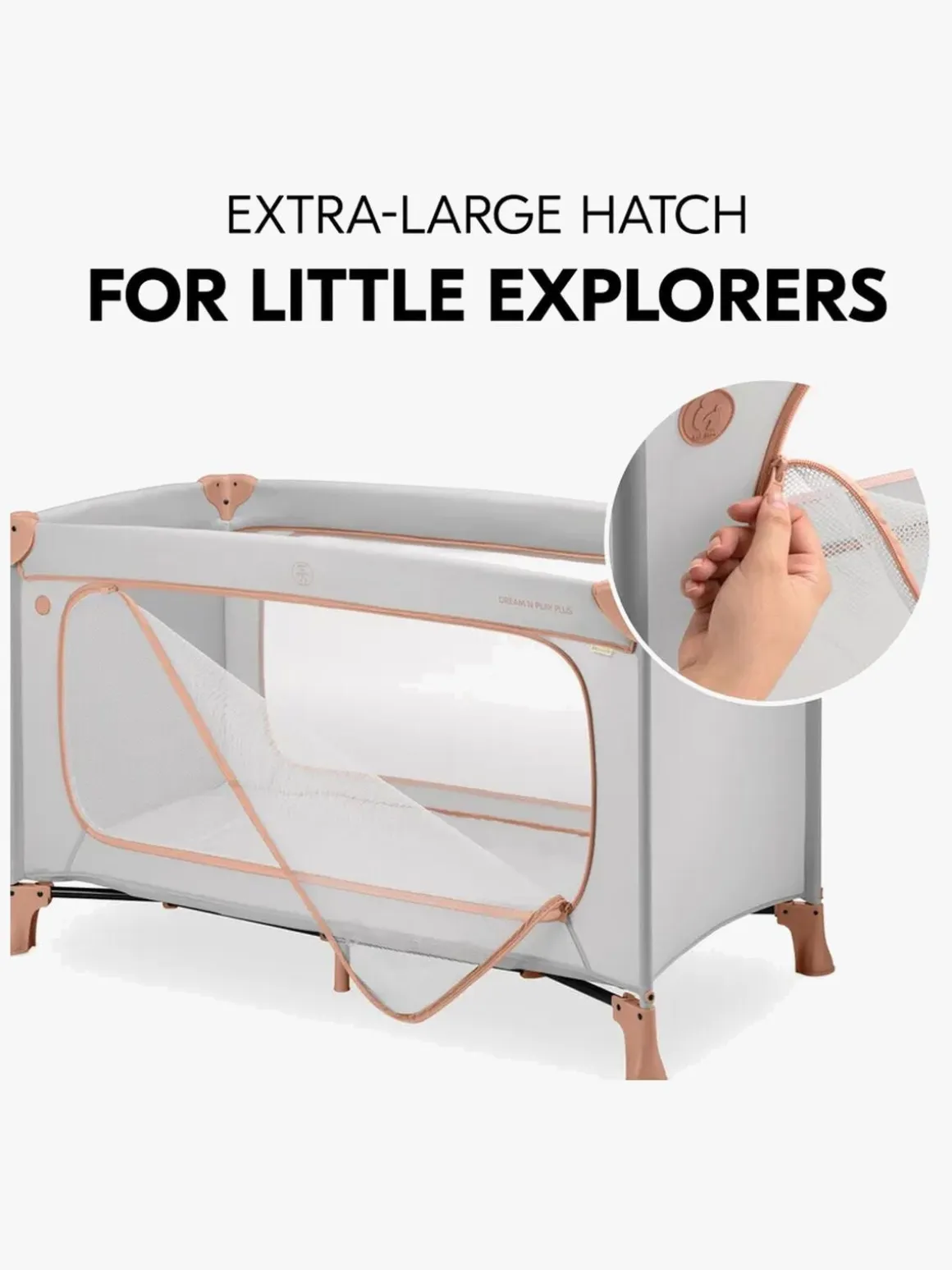 Hauck Dream N Play Plus Weekendseng, Dusty Cork