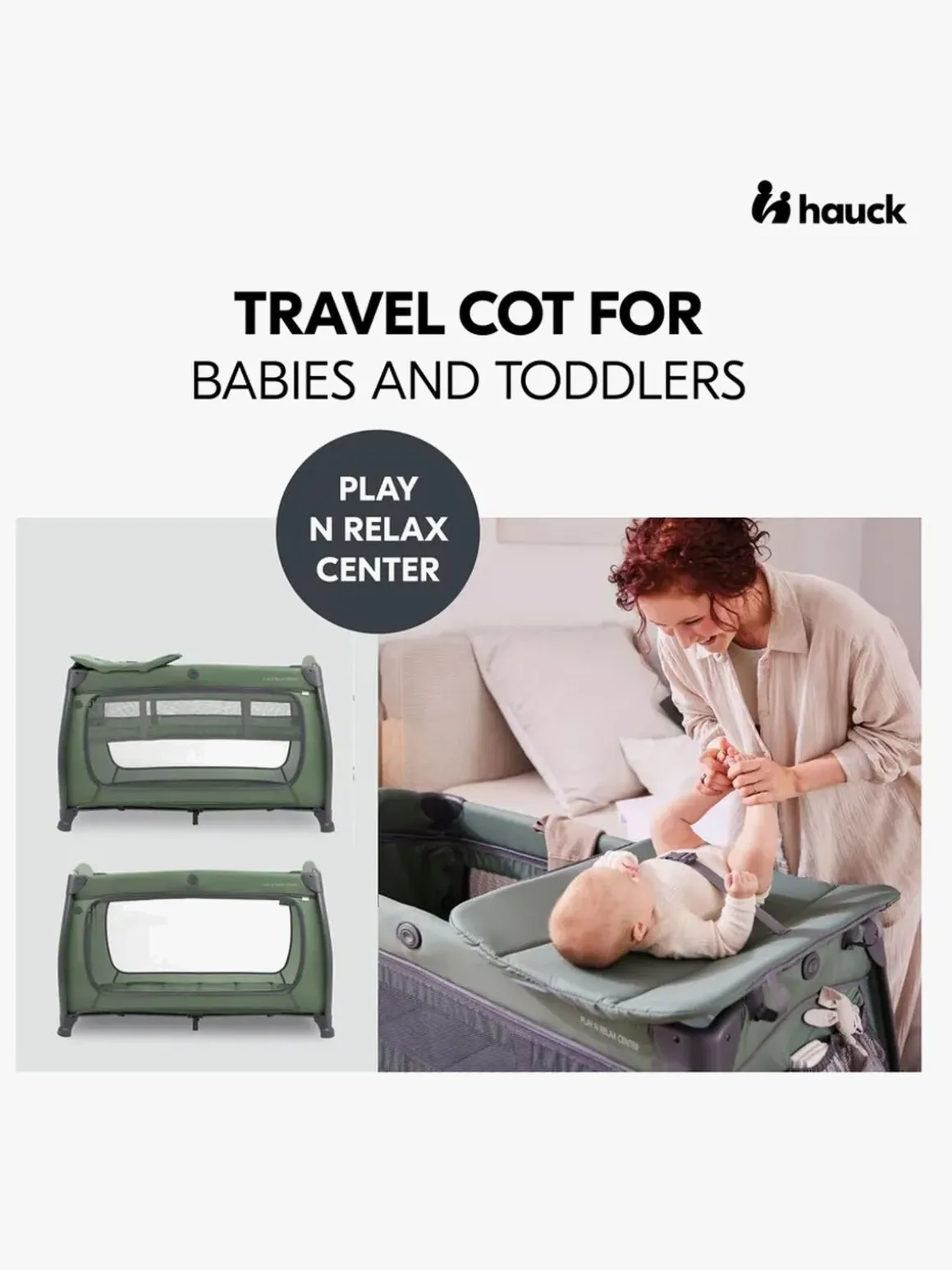 Hauck Play N Relax Center Weekendseng, Dark Green