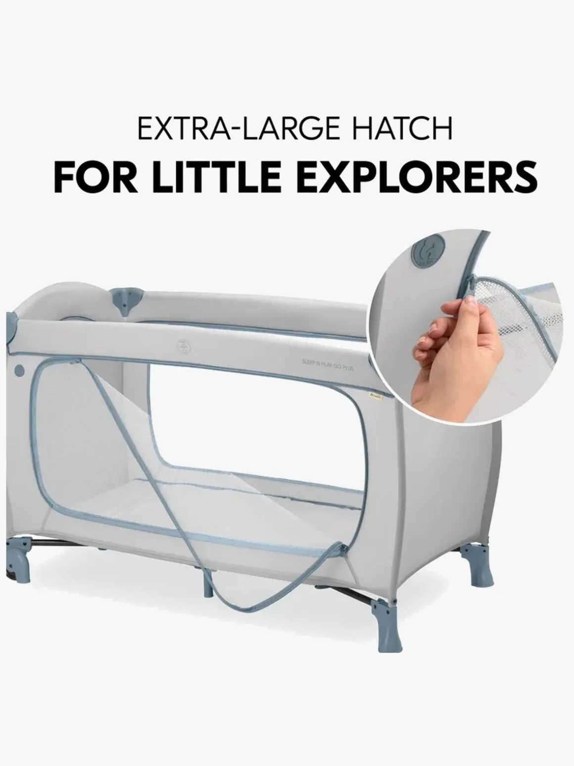 Hauck Sleep N Play Go Plus Weekendseng, Dusty Blue