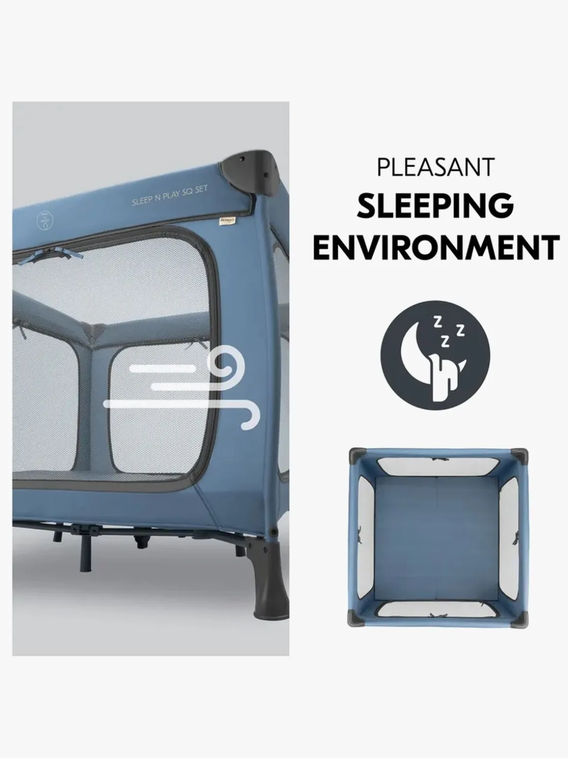 Hauck Sleep N Play SQ Set Weekendseng, Dark Blue