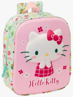 Hello Kitty 3D Mini Rygsæk 6L, Lyserød/Grøn