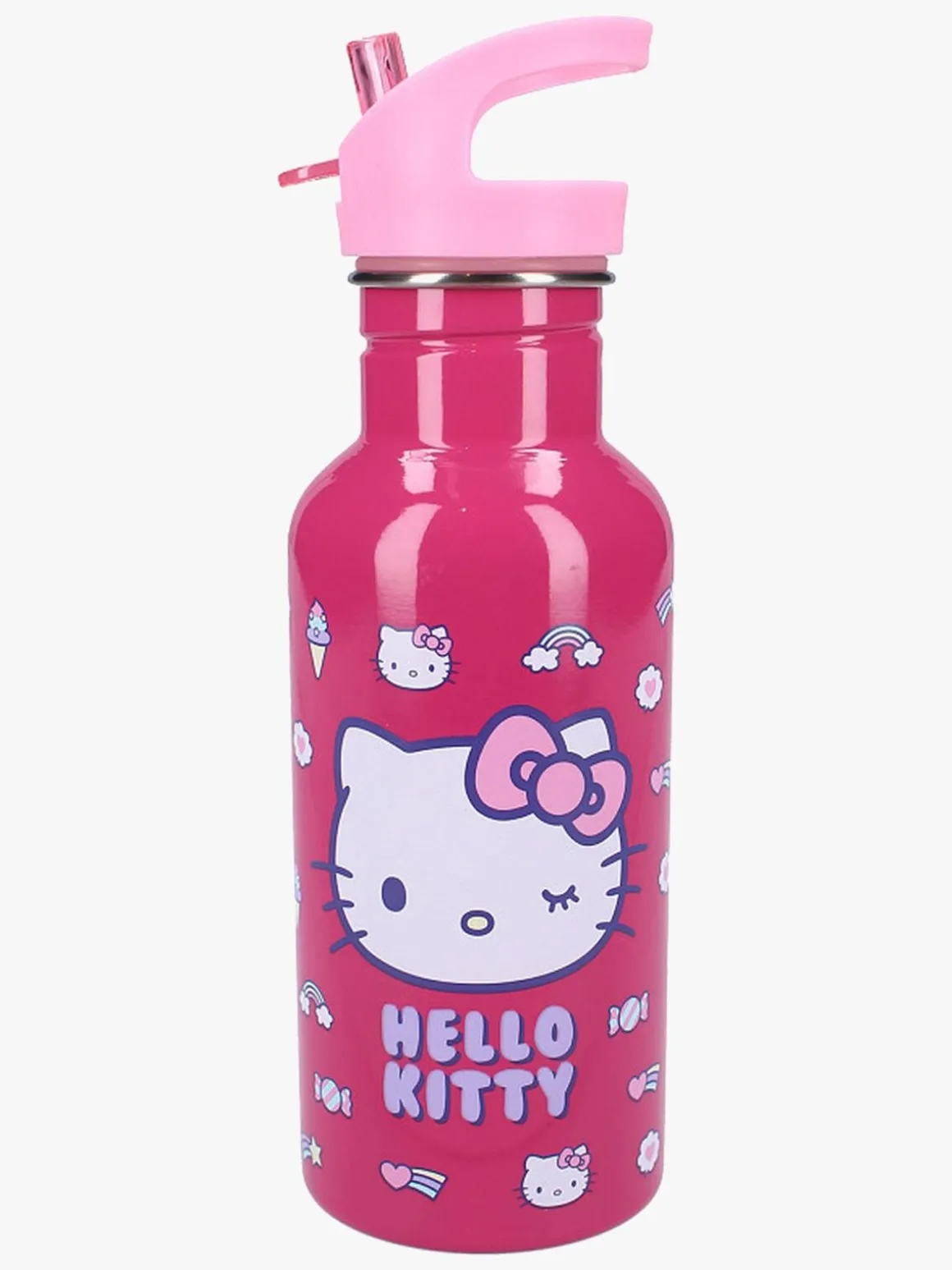 Hello Kitty Rygsæk, Penalhus, Flaske & Madkasse, Follow The Rainbow