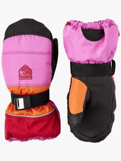 Hestra Kids Czone Vanter, Cerise/Light orange
