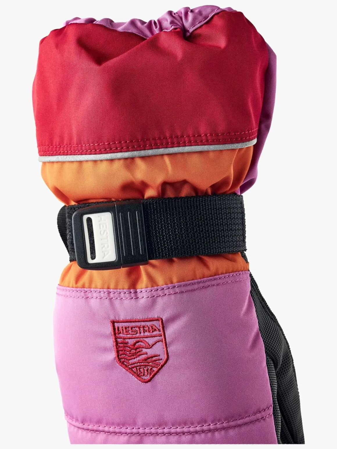 Hestra Kids Czone Vanter, Cerise/Light orange