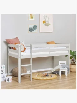 Hoppekids ECO Comfort  Halvhøj Højseng 90x200, Duegrå