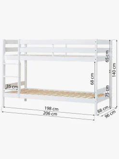 Hoppekids ECO Comfort Køjeseng 90x200, Hvid
