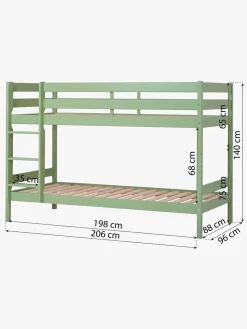 Hoppekids ECO Comfort Køjeseng 90x200, Lysegrøn