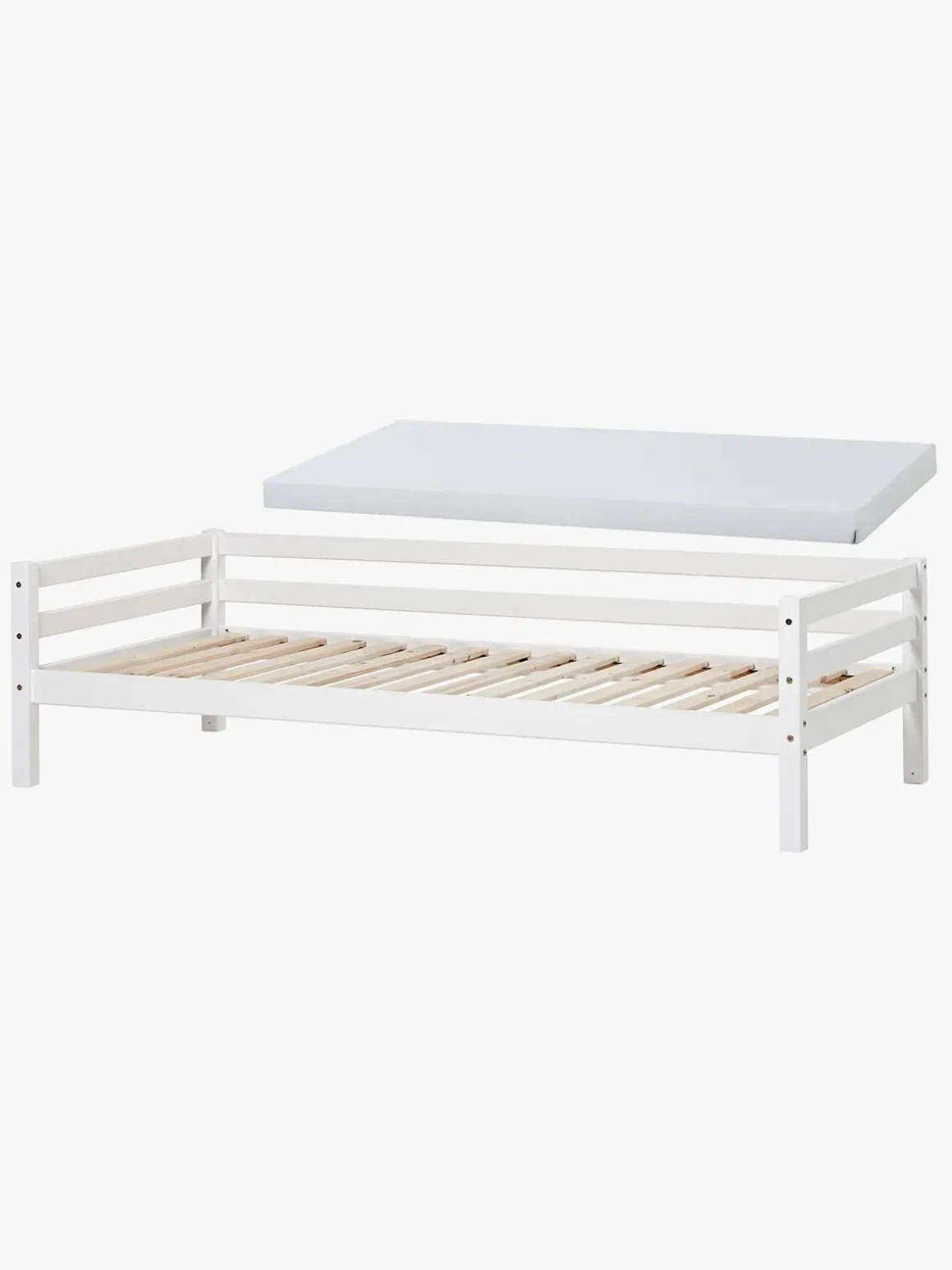 Hoppekids ECO Dream Juniorseng med Skummadras 90x200, Hvid