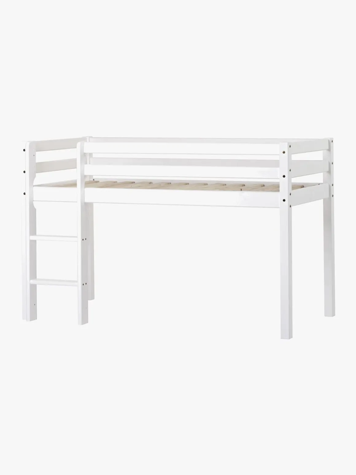 Hoppekids Halvhøj Seng med ECO Dream Madras 70x160, Hvid