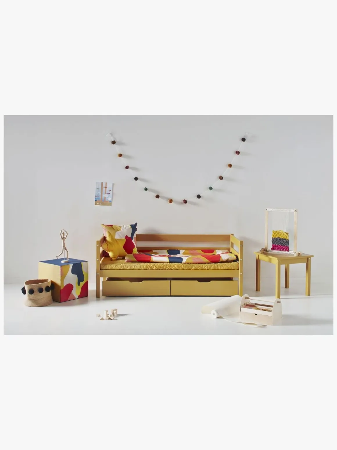 Hoppekids Juniorseng ECO Comfort 70x160, Yellow